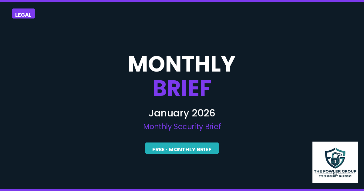 Legal Sector Monthly Cybersecurity Brief - January 2026