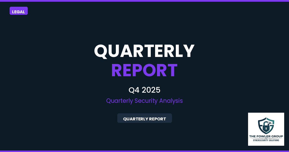 Legal Sector Cybersecurity Quarterly - Q4 2025