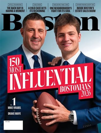 Boston cover showing Mike Vrabel as wicked influential