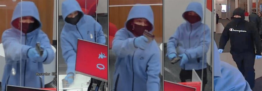 Armed bank robbers all over; Blue, Orange lines went down