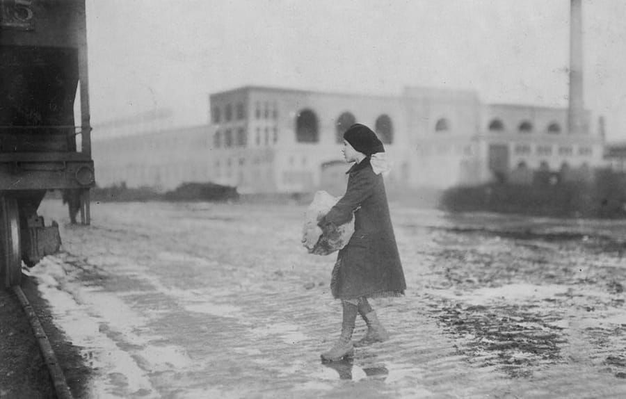 Much of what's now the Seaport used to be a giant train yard where kids scavenged for coal