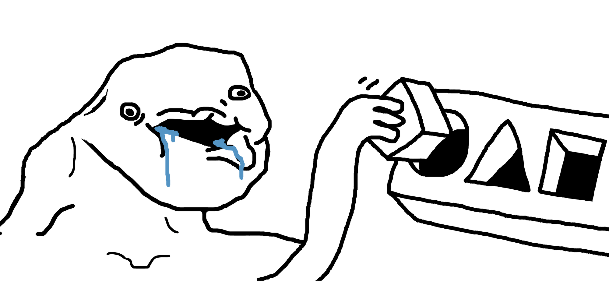 dumb wojack trying to fit a square block in a round hole