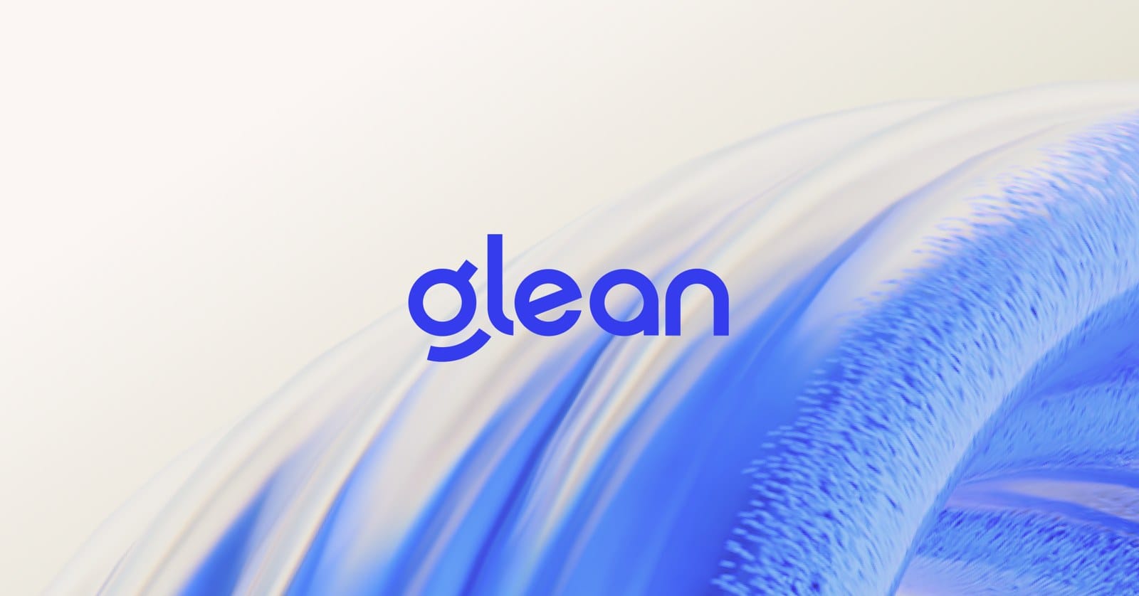 Glean's homepage showing its enterprise search and AI assistant product