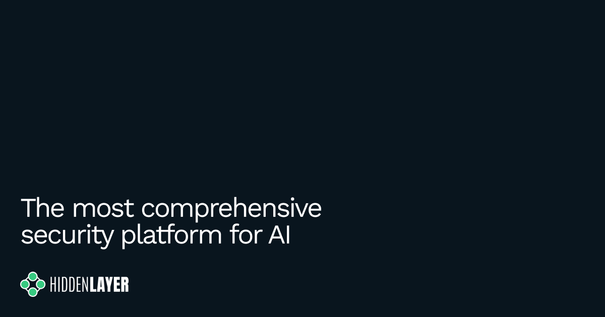 HiddenLayer total AI security platform homepage