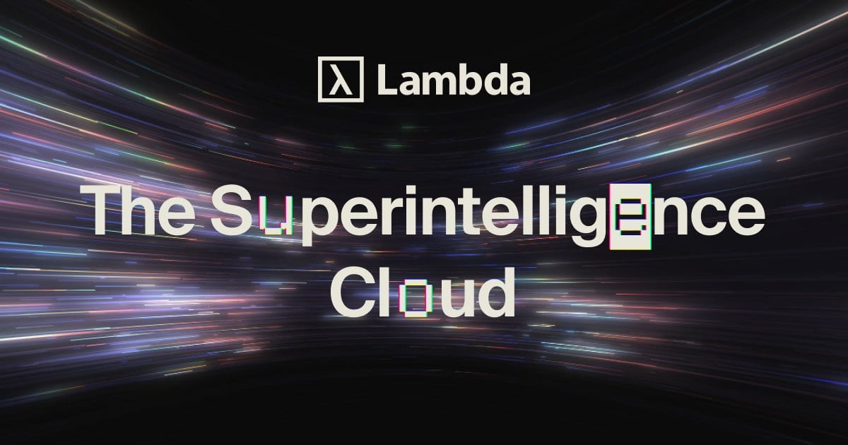 Lambda GPU cloud cluster infrastructure for AI training