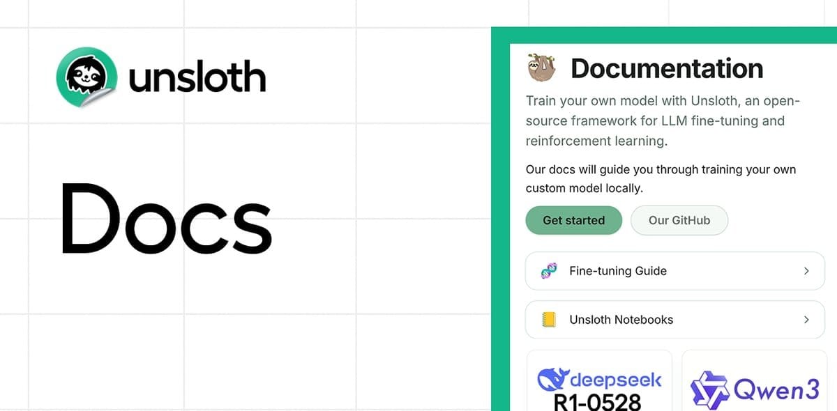 Unsloth open-source efficient LLM fine-tuning library