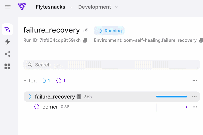Flyte workflow orchestration product interface