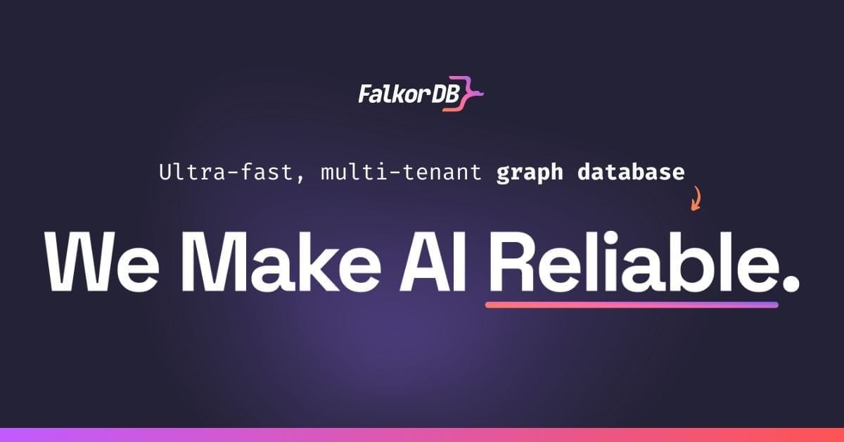 FalkorDB graph database for GenAI product graphic
