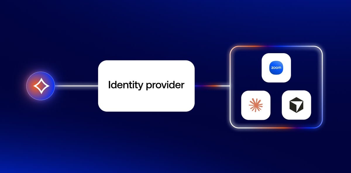 Okta for AI Agents interface showing single sign-on configuration for agent identities