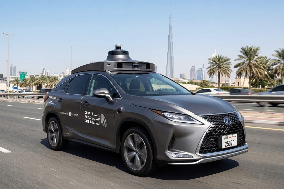 Pony.ai driverless robotaxi deployed in Dubai