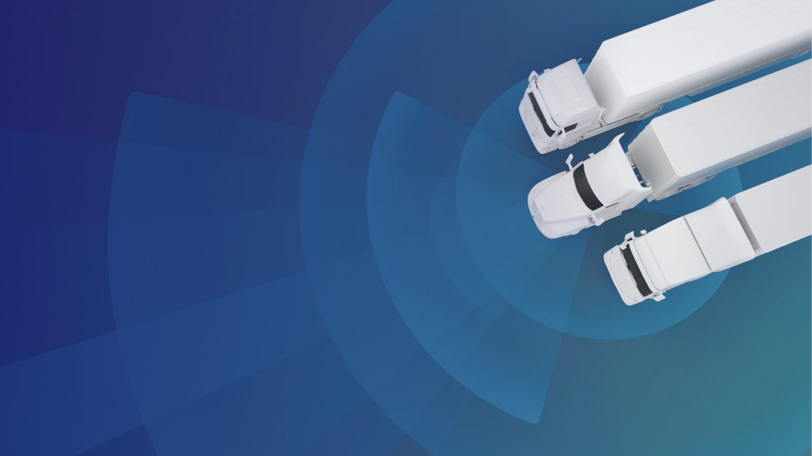 Plus SuperDrive autonomous trucking system illustrated across three trucks