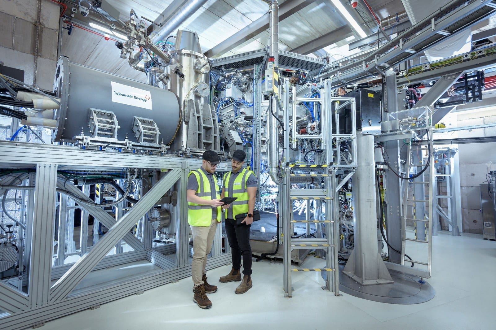 Tokamak Energy's ST40 spherical tokamak at its facility in Oxfordshire, United Kingdom