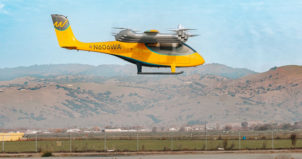 Wisk Aero Generation 6 autonomous four-seat eVTOL air taxi