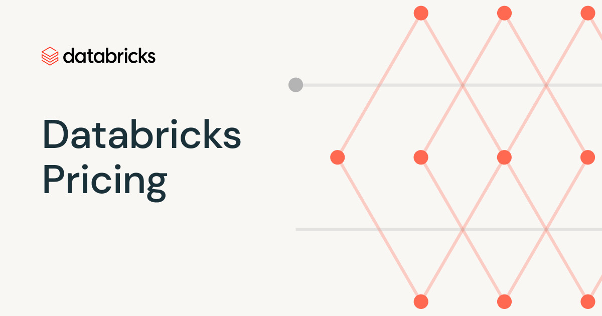 Databricks platform pricing overview graphic