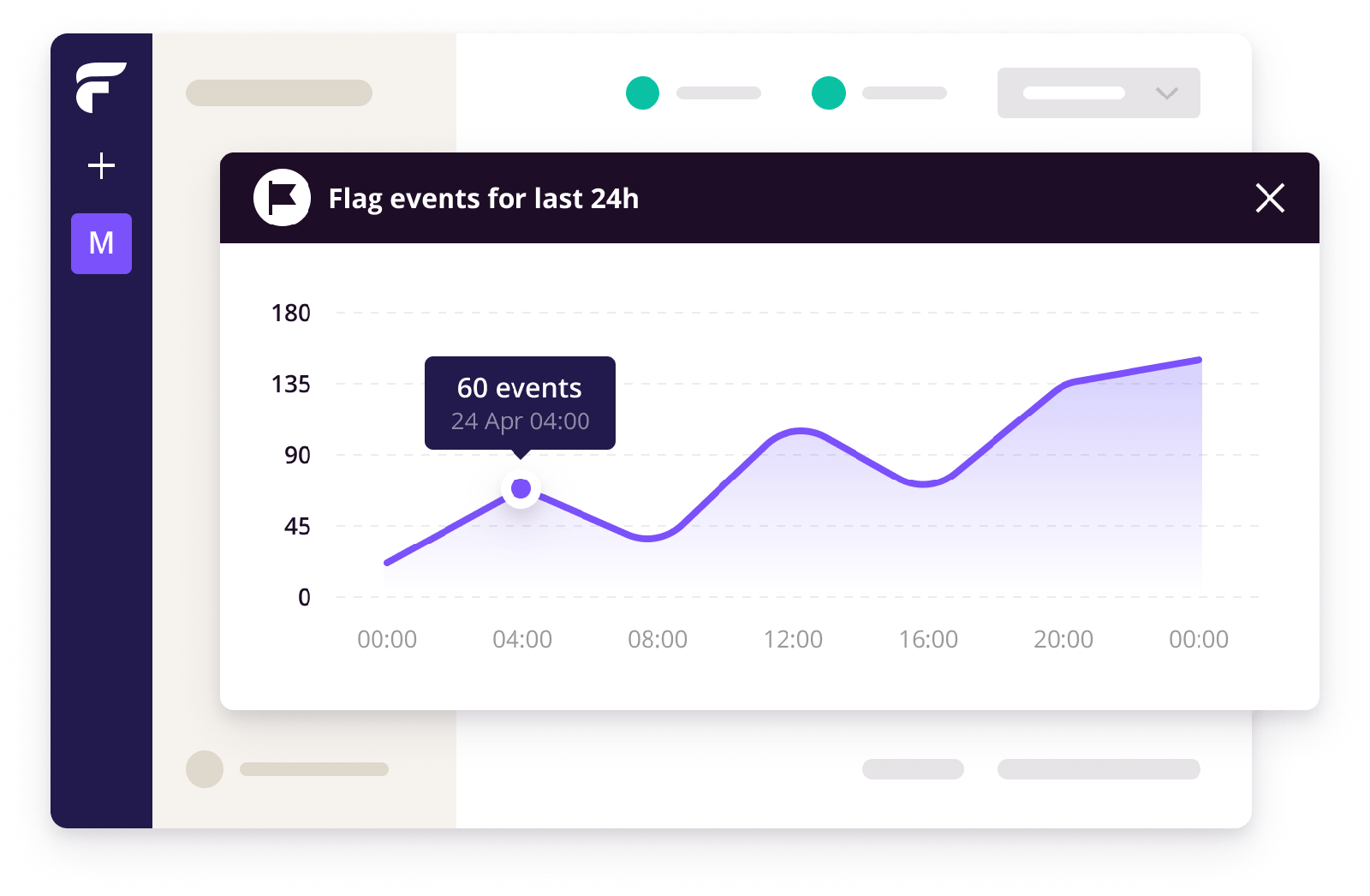 Flagsmith flag analytics interface illustration