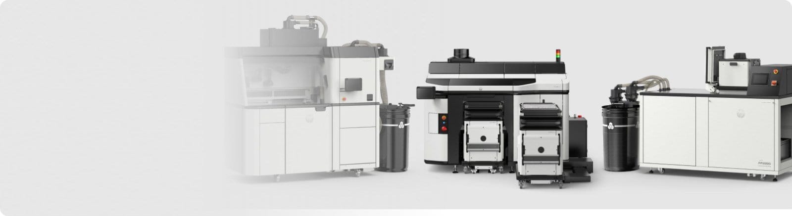 HP Multi Jet Fusion 3D printers front view