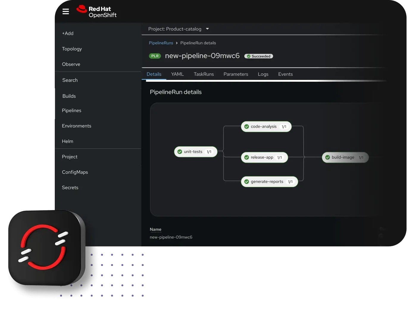 Red Hat OpenShift container platform product visual