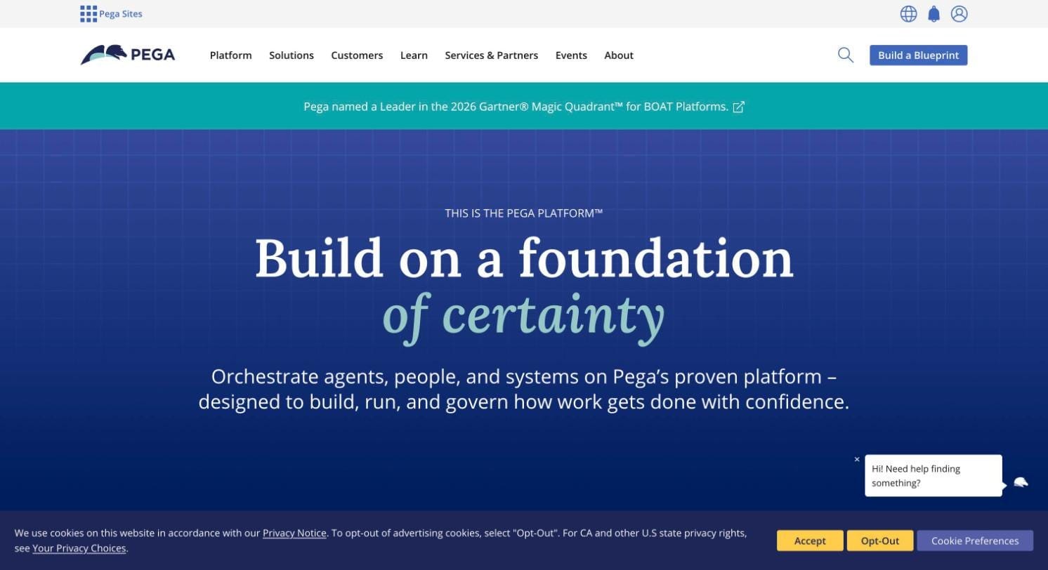 Pega Platform product page