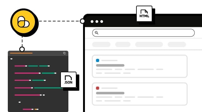 ScrapingBee web scraping API illustration