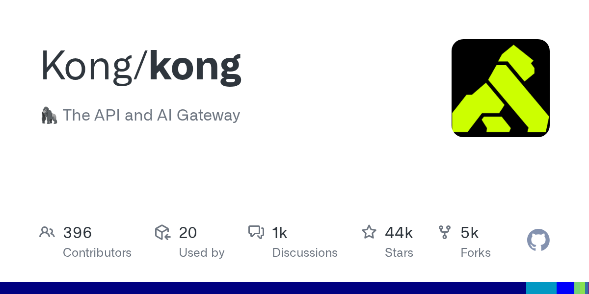 Kong API and AI gateway GitHub repository