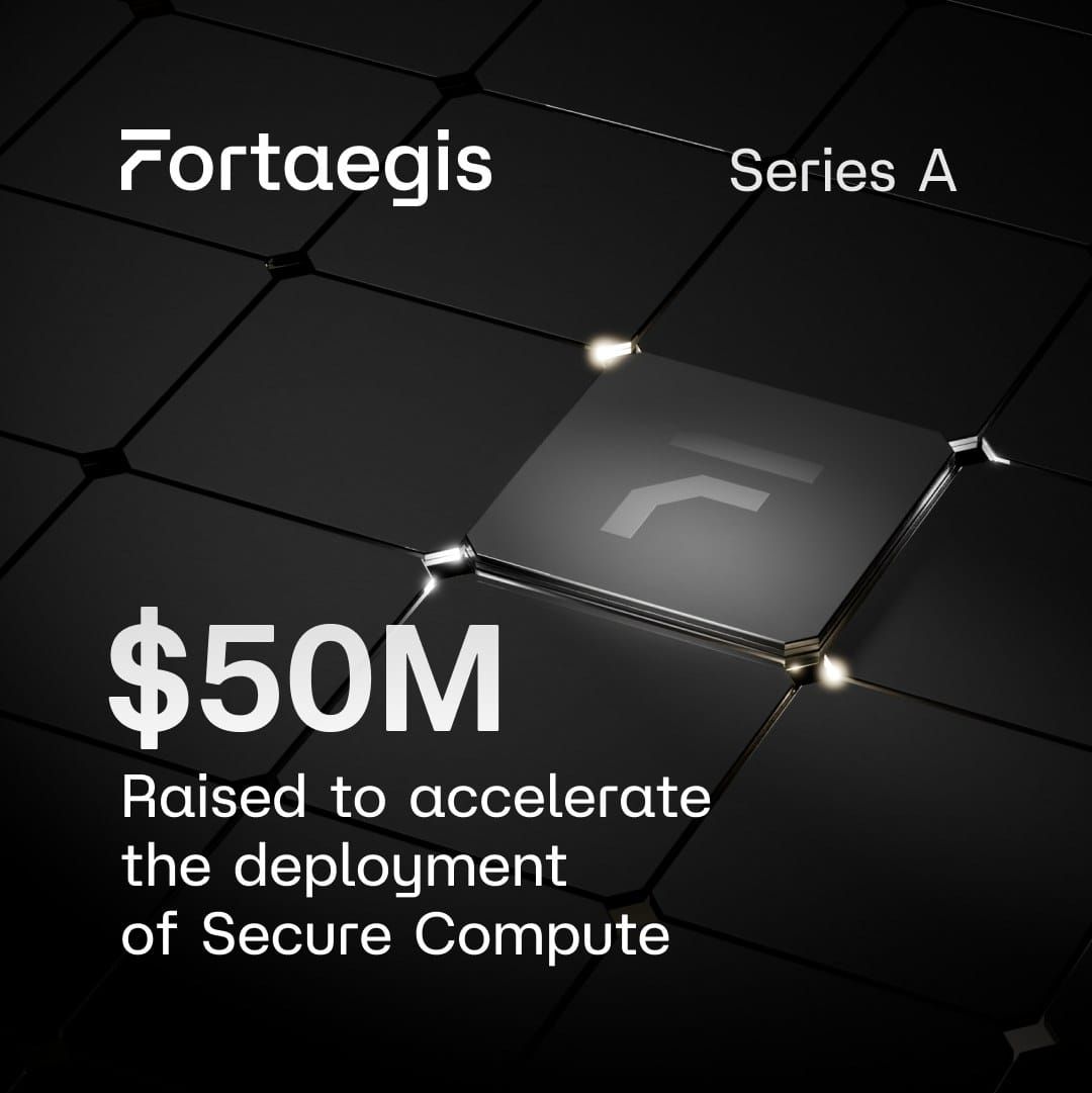 Fortaegis Series A announcement graphic for its Secure Compute silicon platform
