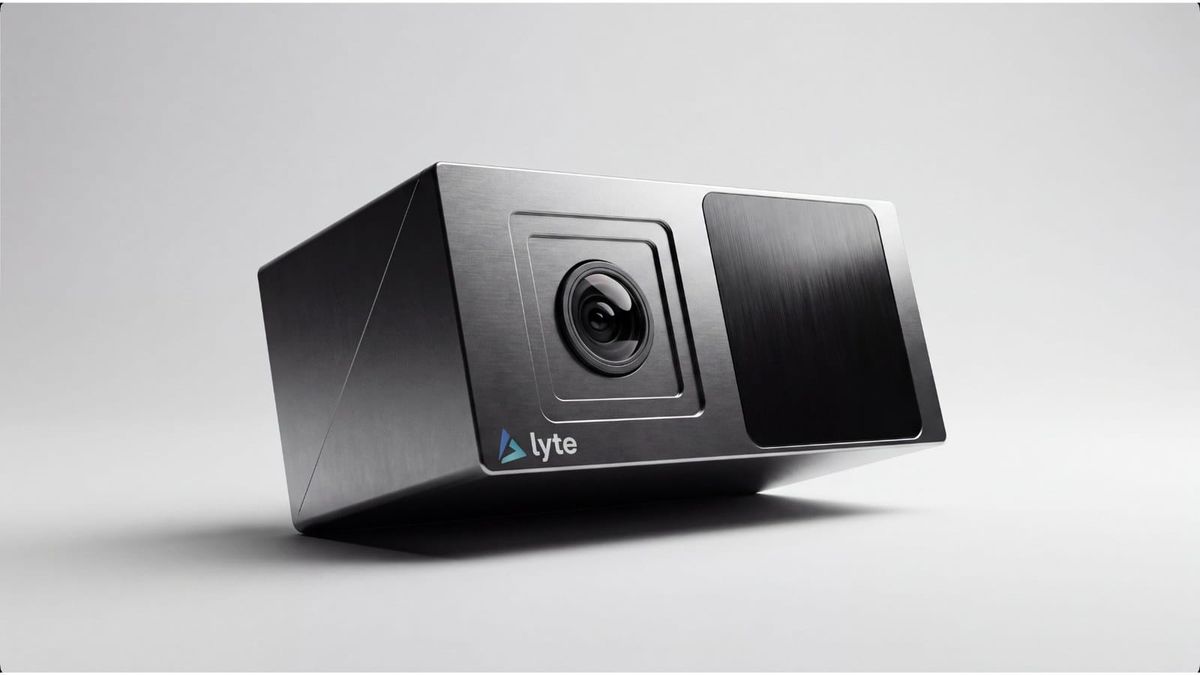 LyteVision perception platform render showing multimodal sensing hardware
