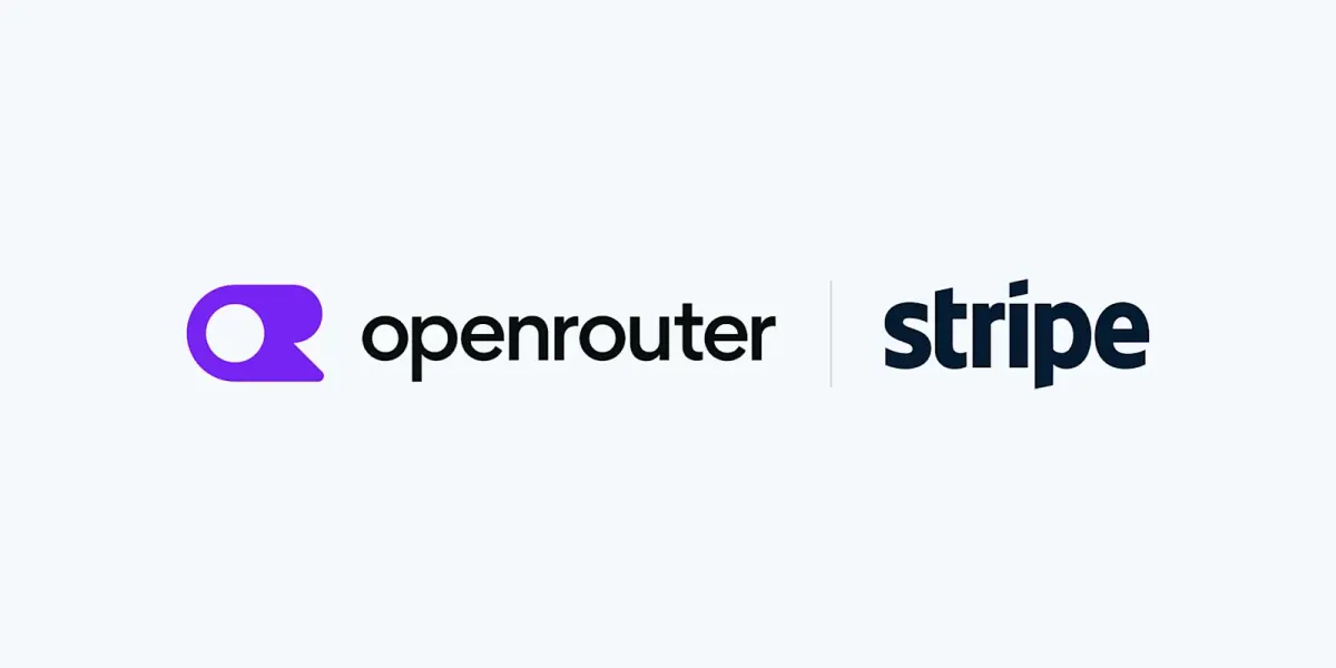 Stripe and OpenRouter logo lockup from Stripe's official acquisition announcement