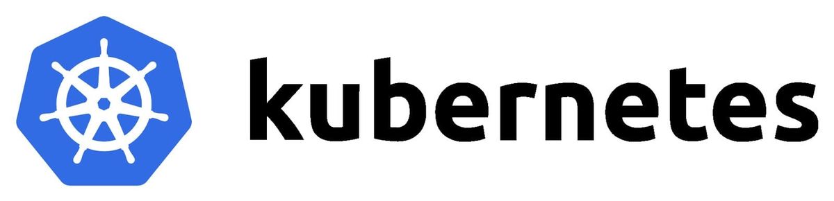 Kubernetes project logo and wordmark from the CNCF brand artwork repository