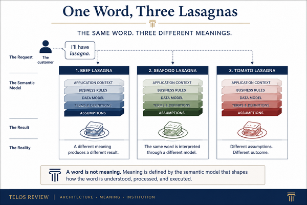 The Tale of Three Lasagna:    Why Semantic Architecture Matters