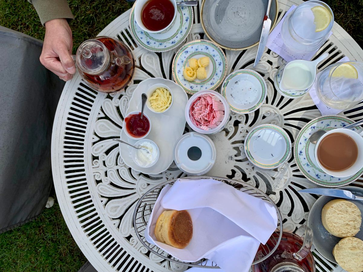 Eating crumpets when visiting England as a child