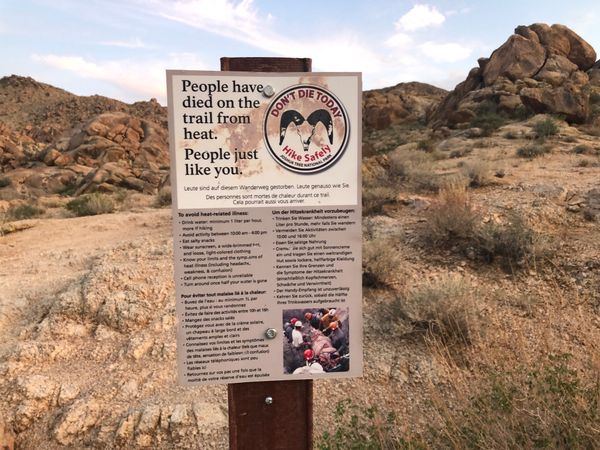 "People just like you have died on this trail"