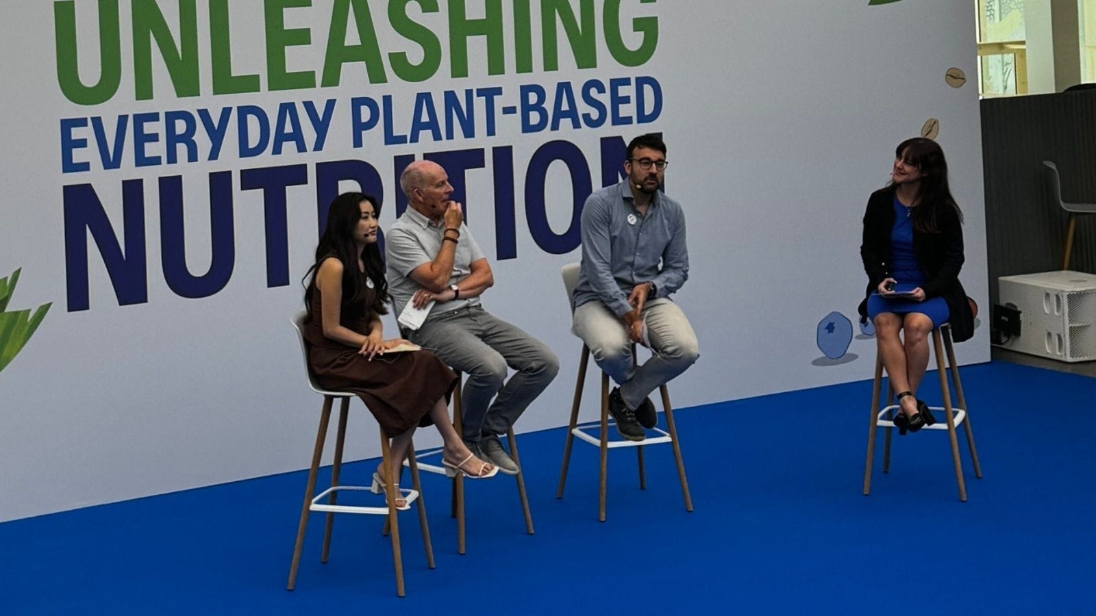 Panelgesprek tijdens Danone event.