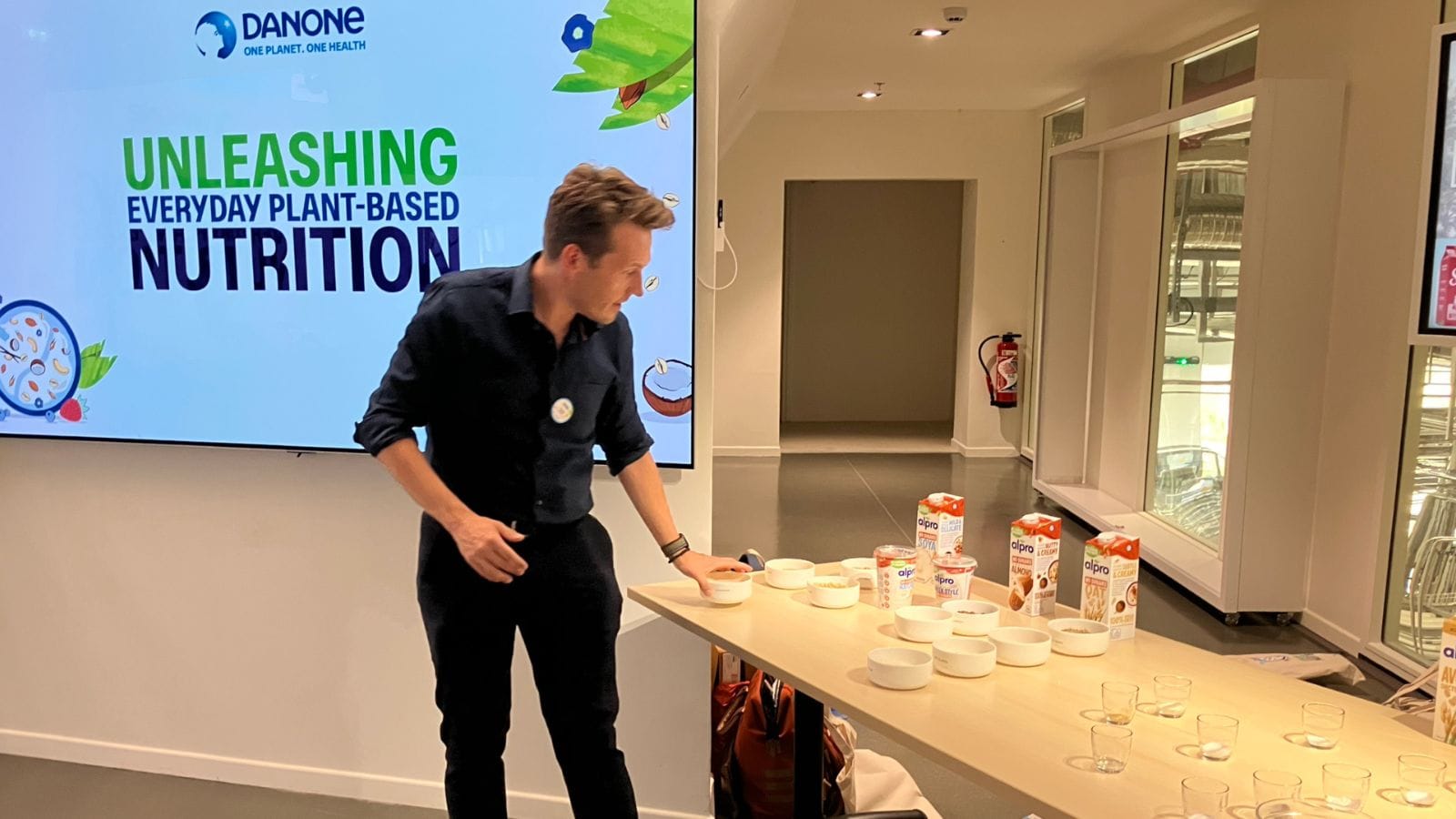 Dokter Servaas Bingé op het Danone Event.