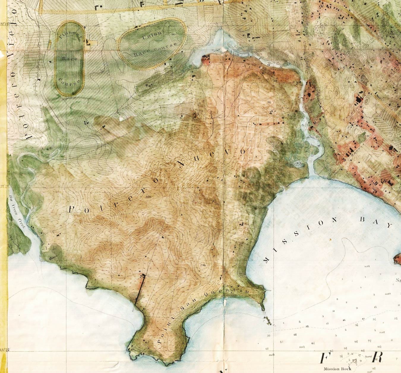 1858 U.S. Coast Survey map