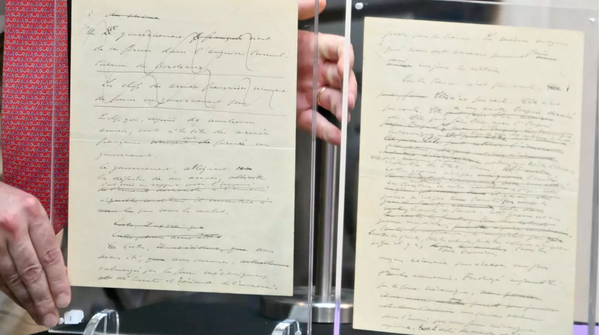The manuscript of Charles de Gaulle’s “Appeal of 18 June”
