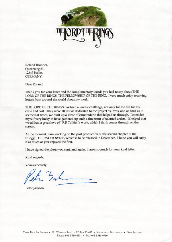Peter Jackson’s letter from Middle-earth, in the eye of a creative storm