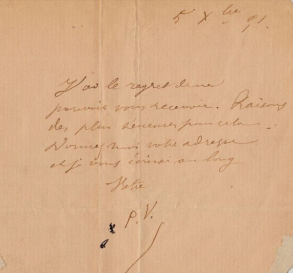 The moment Verlaine might have learned of Rimbaud’s death