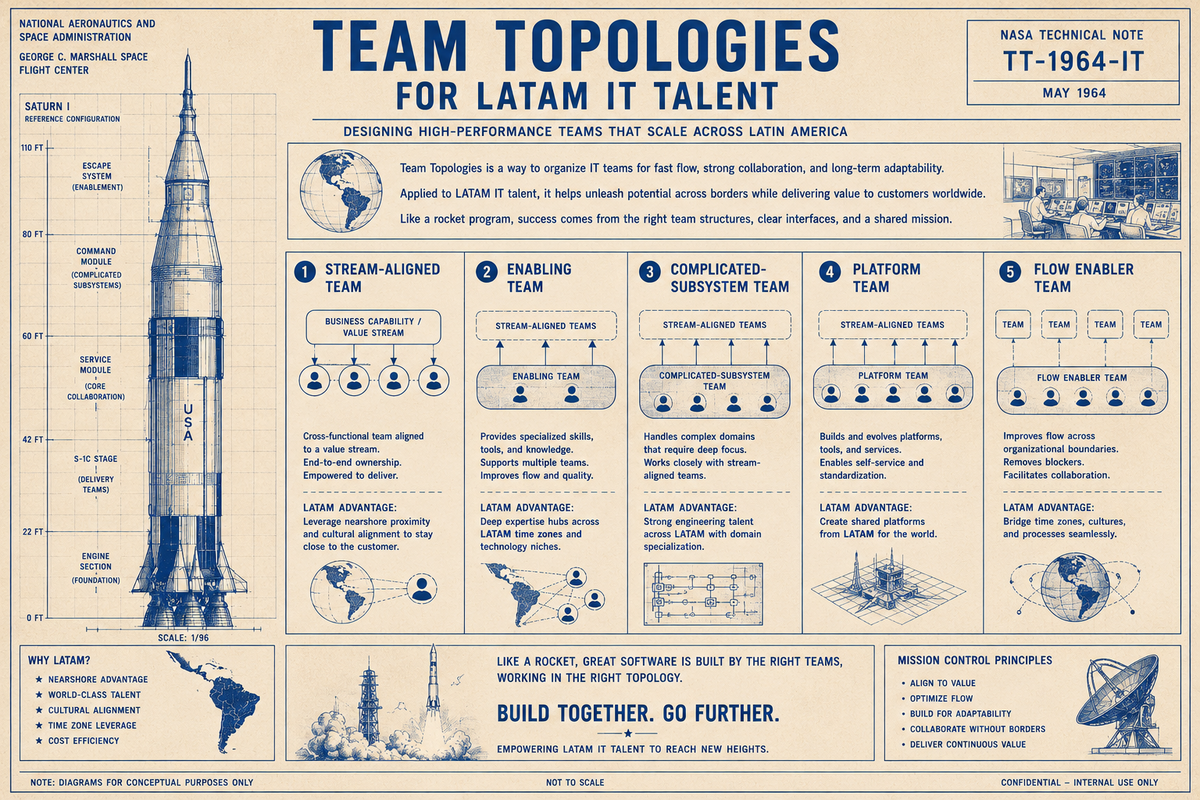The 2027 Blueprint for Agentic Engineering Team Topologies in Latin America