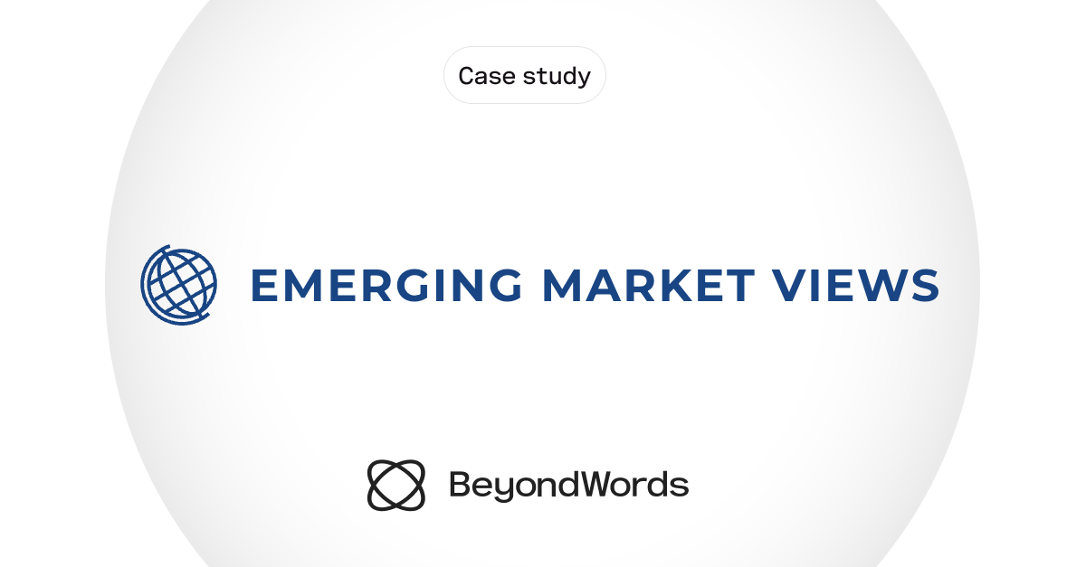 Why Emerging Market Views adopted AI audio