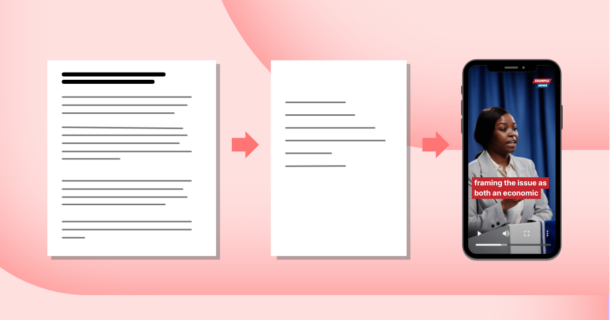 Script templates: Adapt stories for video & audio—automatically