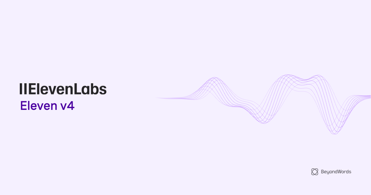 Eleven v4: Voice cloning this fast should not sound this good
