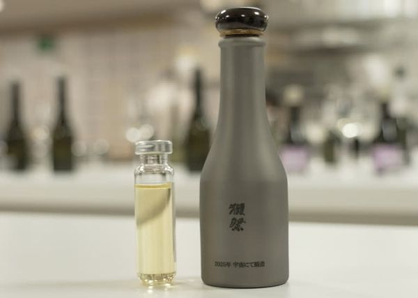 Photo of Dassai sake fermented in orbit.
