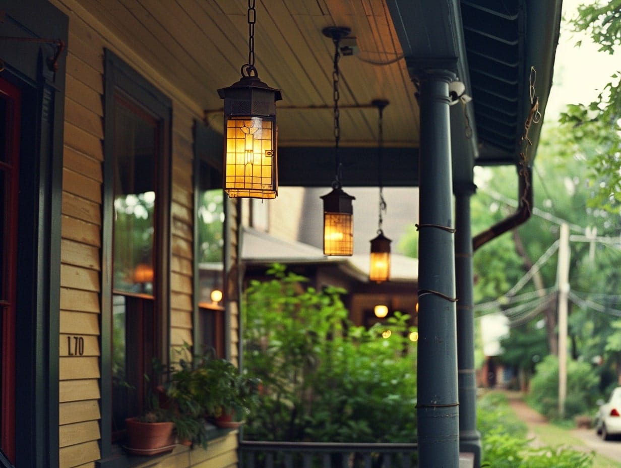 Pendant lights hanging