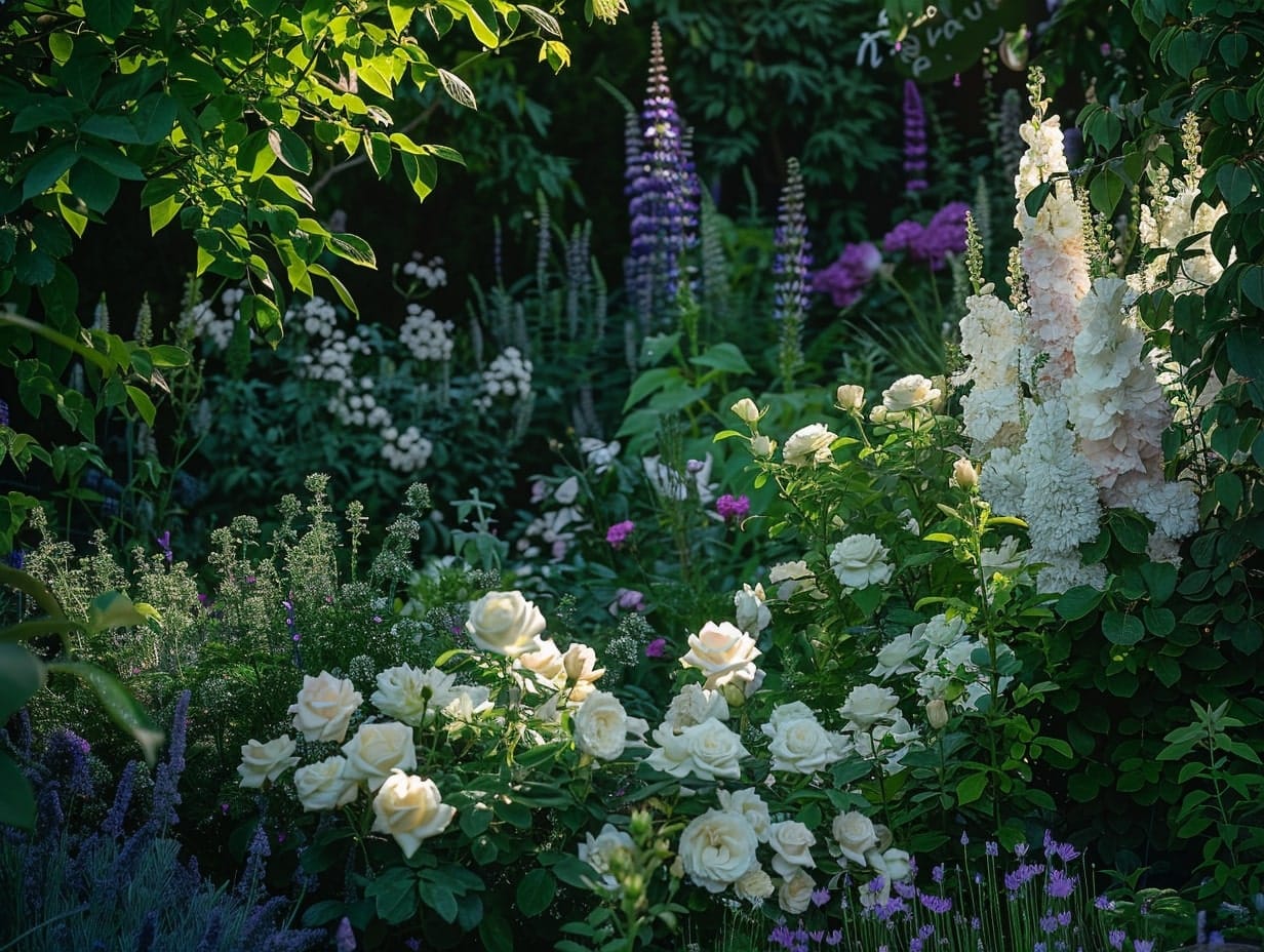 A garden with lots of fragrant flowers