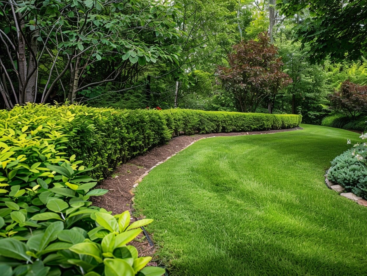 A garden border made from a living hedge