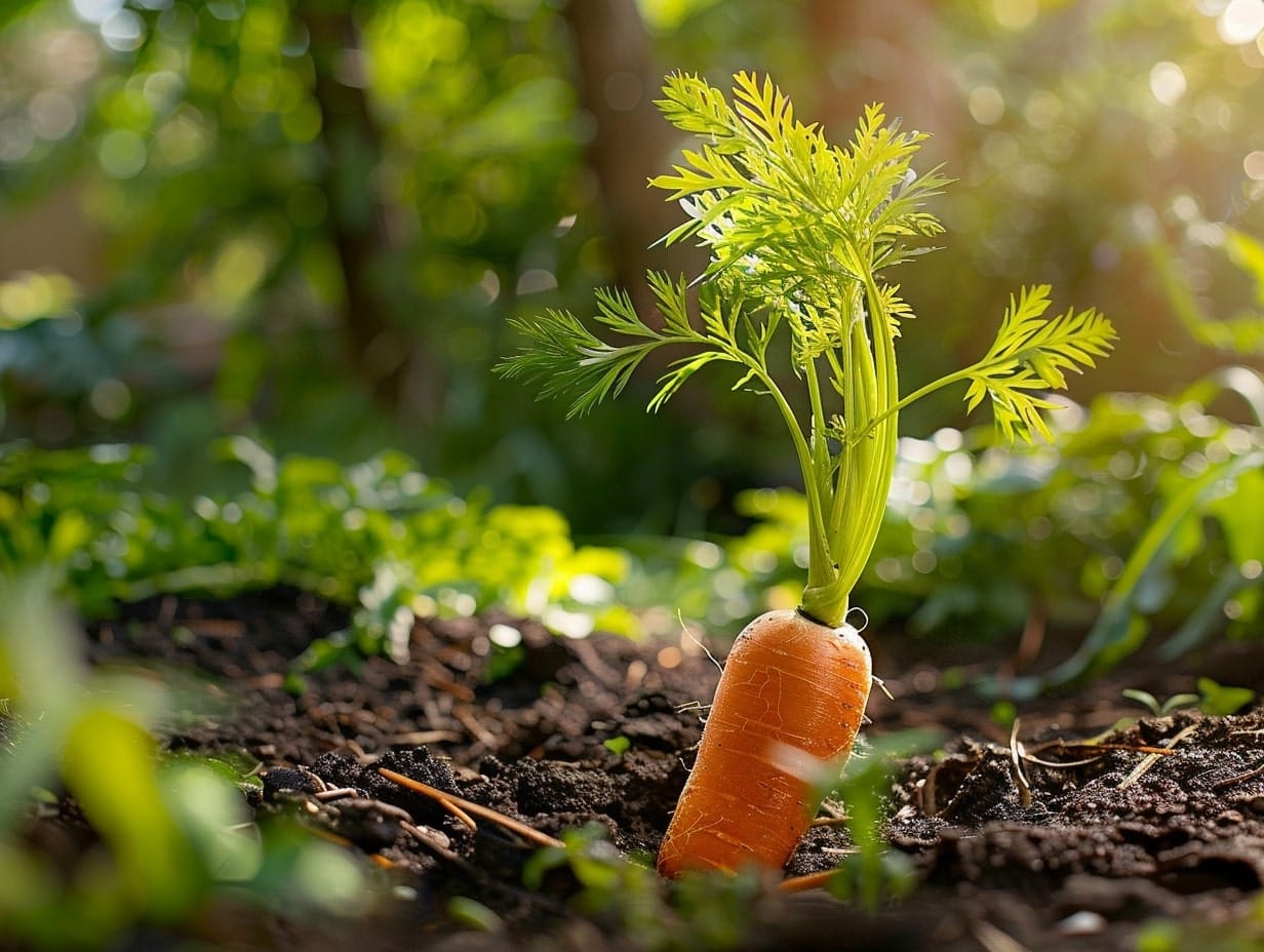 carrot in a garden