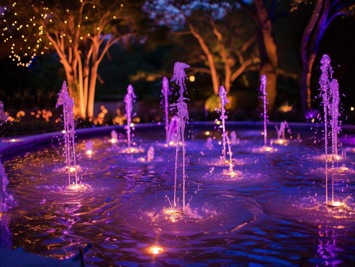 Fountains with Underwater Lights&nbsp;