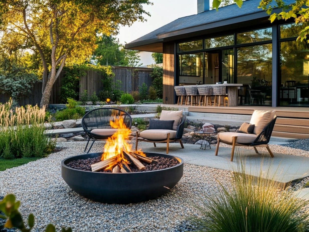 Build a Fire Pit Lounge Area