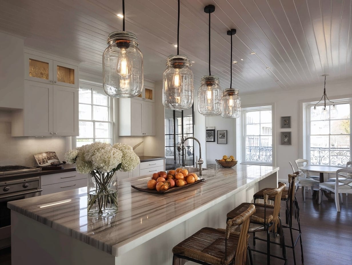 Farmhouse-Style Mason Jar Lights