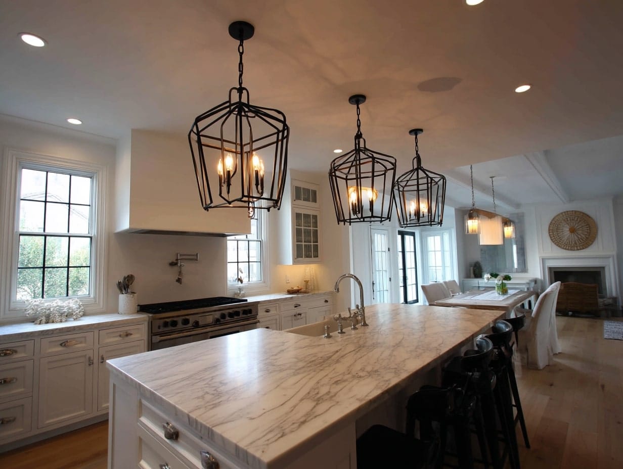 Industrial Cage Pendant Lights